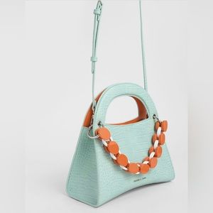 *FINAL SALE MAKE OFFER* CHARLES & KEITH Mint Blue Handbag